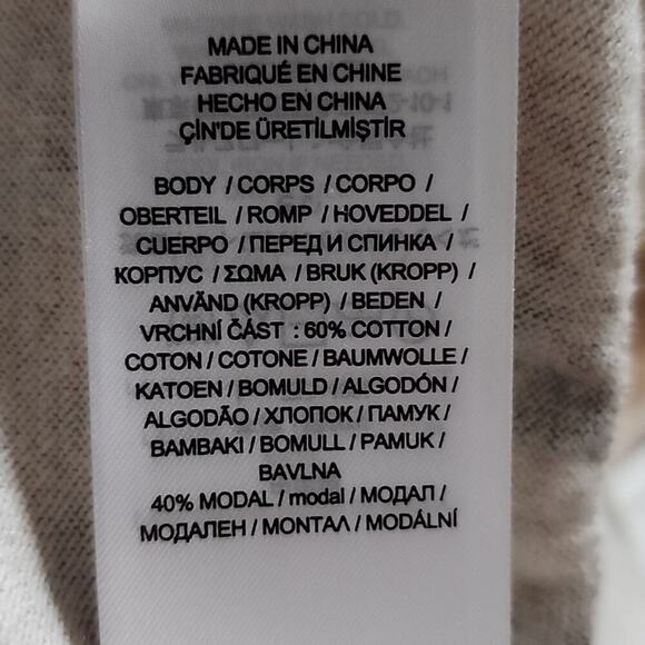 LAUREN Ralph Lauren Tan Snakeskin Print Cotton-Blend Cardigan Size Small New - Picture 9 of 9